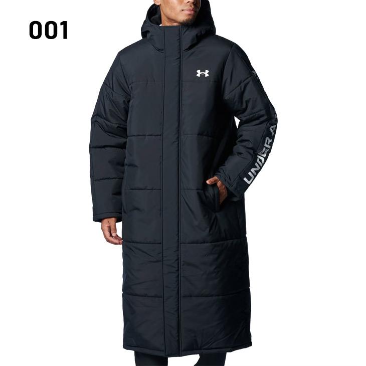 アンダーアーマー ベンチコート ロングコート 1388242-001 Mサイズ UNDER ARMOUR アンダーアーマー 中綿コート メンズ UAロゴ ロング