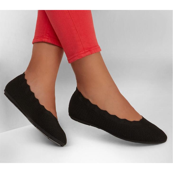 リボンバレエフラットシューズ 新品 SKECHERS（スケッチャーズ） レディースシューズ バレエタイプ クレオ