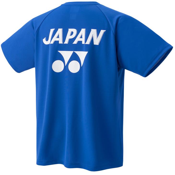 YONEX バドミントンシャツ 半袖 ブラック/ブルー ヨネックス YONEX バドミントン シャツ ウェア ブルー 迷彩