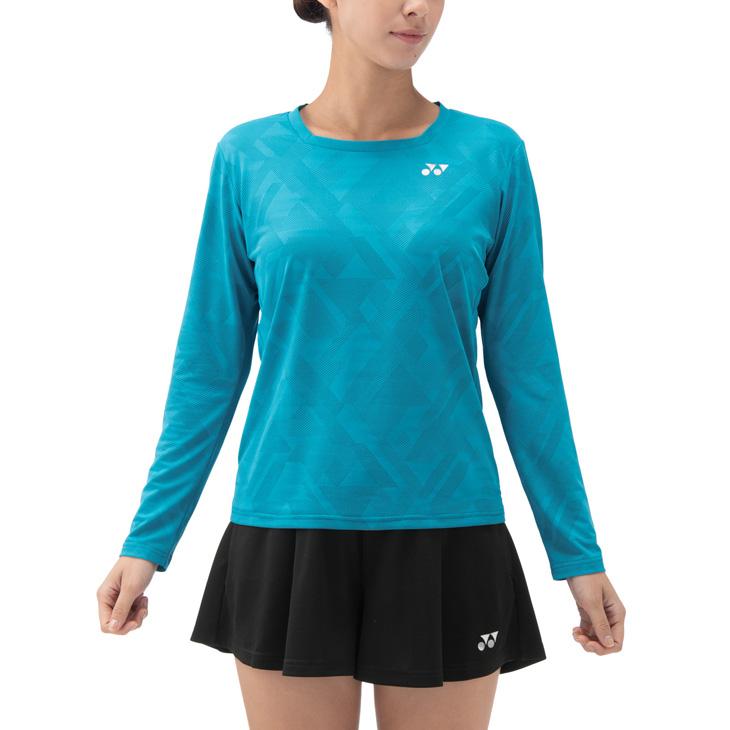 ヨネックス 長袖 Tシャツ レディース YONEX バドミントン テニス ソフトテニス 吸汗速乾 涼感 冷感 女性用 総柄 ワンポイント 練習着 部活 /16718｜w-w-m｜05