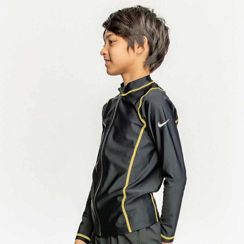 NIKE ナイキ ラッシュガード 長袖 ジップアップ キッズ 水着