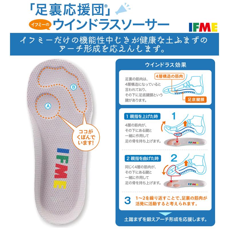 新品　IFME バズ　スニーカー 16センチ IFME イフミー キッズシューズ 3E相当 15-19cm LIGHT 軽量ソール