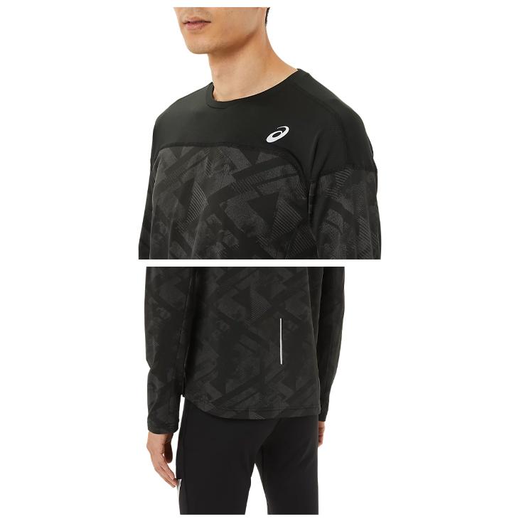 ASICS（アシックス） Tシャツ 長袖 メンズ ランニングLITE SHOWロング