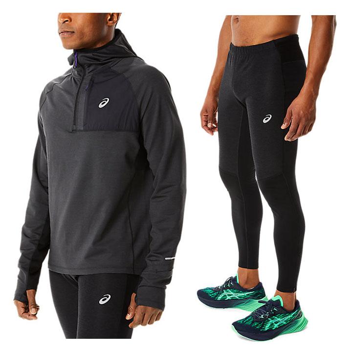 ASICS（アシックス） ランニングウェア 上下セット メンズ 裏起毛 長袖