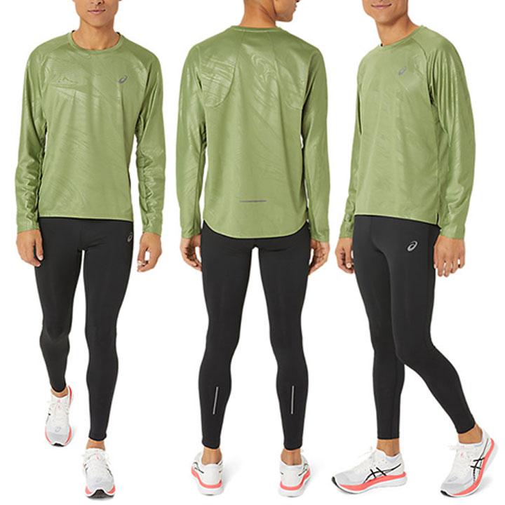 asics Tシャツ　ロンT　ロンタイ　マルチポケットタイツ　セット M ASICS（アシックス） ロングタイツ メンズ ランニング マルチポケット