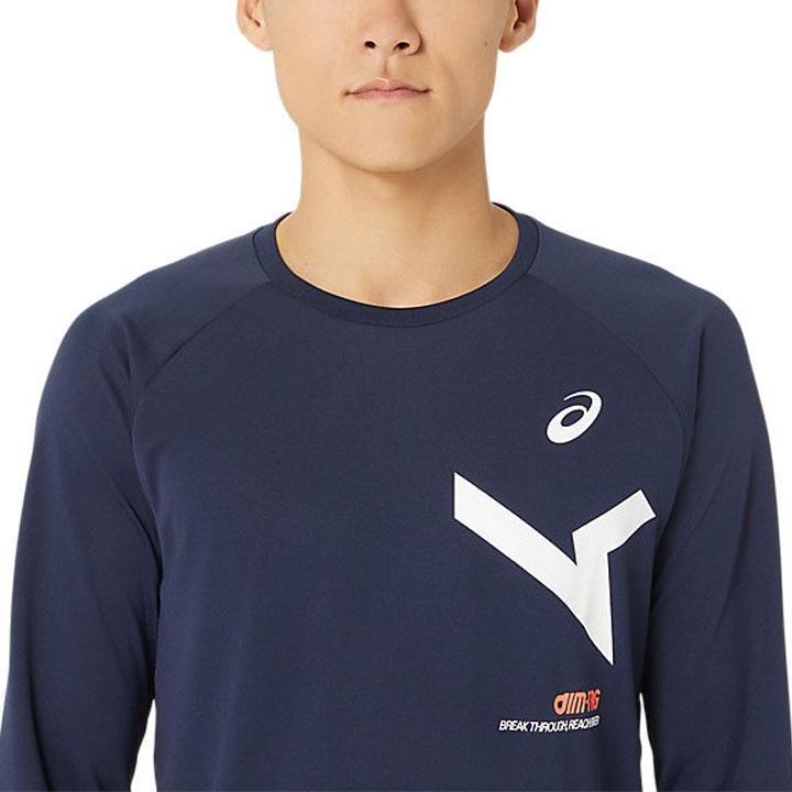 ASICS（アシックス） メンズ asics A-I-M ドライ長袖Tシャツ 吸汗速乾