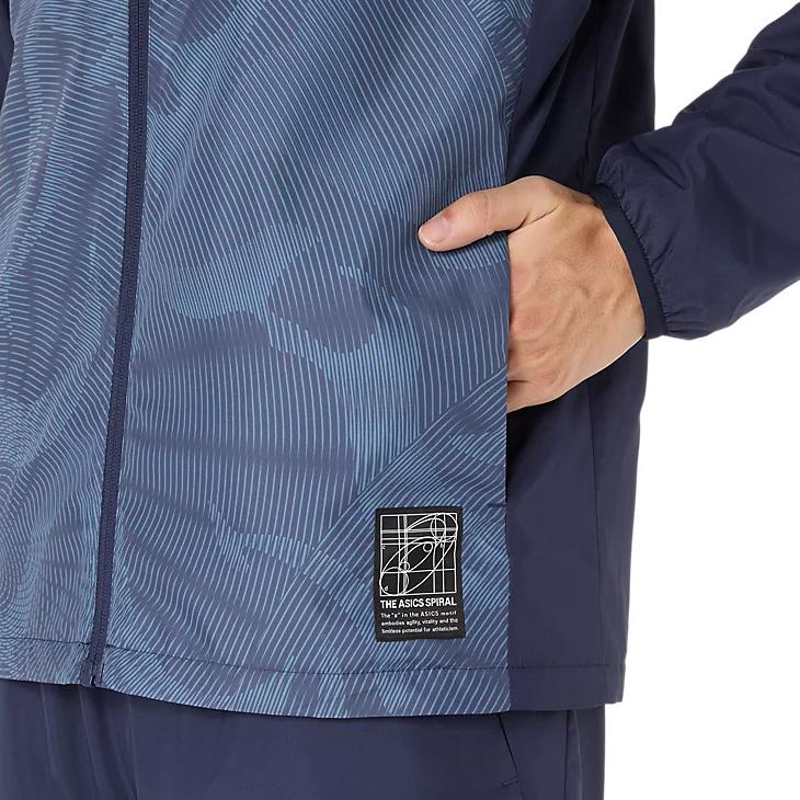 ASICS（アシックス） ウィンドブレーカー 長袖 ジャケット メンズ 裏