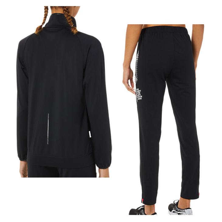 上下ジャージ 美品 ASICS ジャージ 上下セット レディース アシックス W'S LIMO 裏