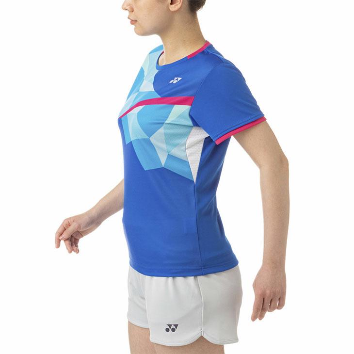 ヨネックス レディース ゲームシャツ(スリム) YONEX 半袖シャツ バドミントン ソフトテニス スポーツウェア Tシャツ 女性用 日本製 涼感 UVカット /20667｜w-w-m｜08