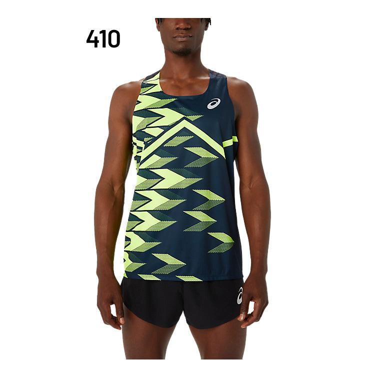 ASICS アシックス ノースリーブシャツ メンズ asics TRACKELITE クール