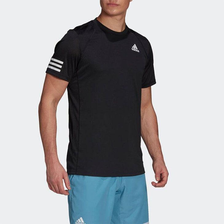 デサント製 オールドアディダス adidas ユニフォーム Tシャツ 半袖 XO adidas（アディダス） 半袖 Tシャツ メンズ クラブ テニス 3ストライプ