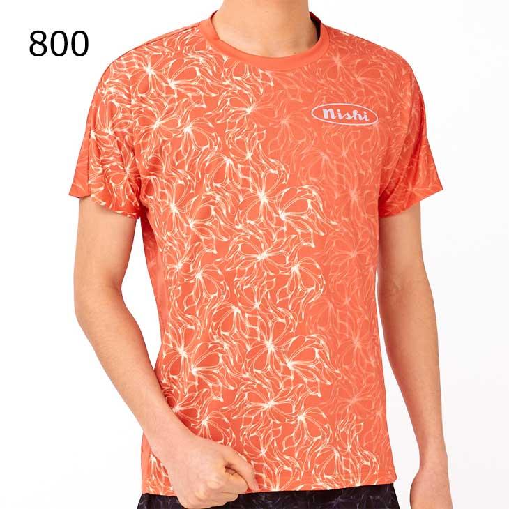 ニシ・スポーツ 半袖 Tシャツ ニシ NISHI プリントT スリム 陸上競技