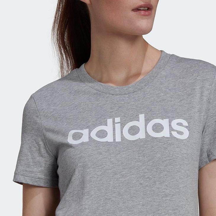 アディダス 半袖 Tシャツ レディース adidas エッセンシャルズ スリム ロゴ トレーニング フィットネス スポーツウェア 女性 トップス ロゴ プリントT 綿 /28869｜w-w-m｜18