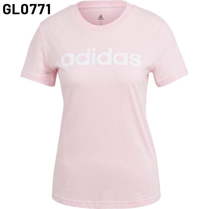 アディダス 半袖 Tシャツ レディース adidas エッセンシャルズ スリム ロゴ トレーニング フィットネス スポーツウェア 女性 トップス ロゴ プリントT 綿 /28869｜w-w-m｜04