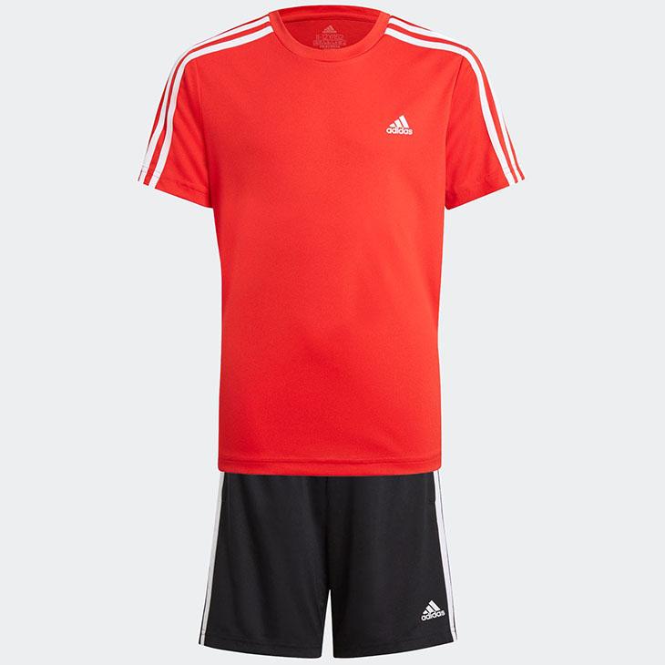 adidas キッズ 半袖Tシャツ ハーフパンツ 2点セット ジュニア