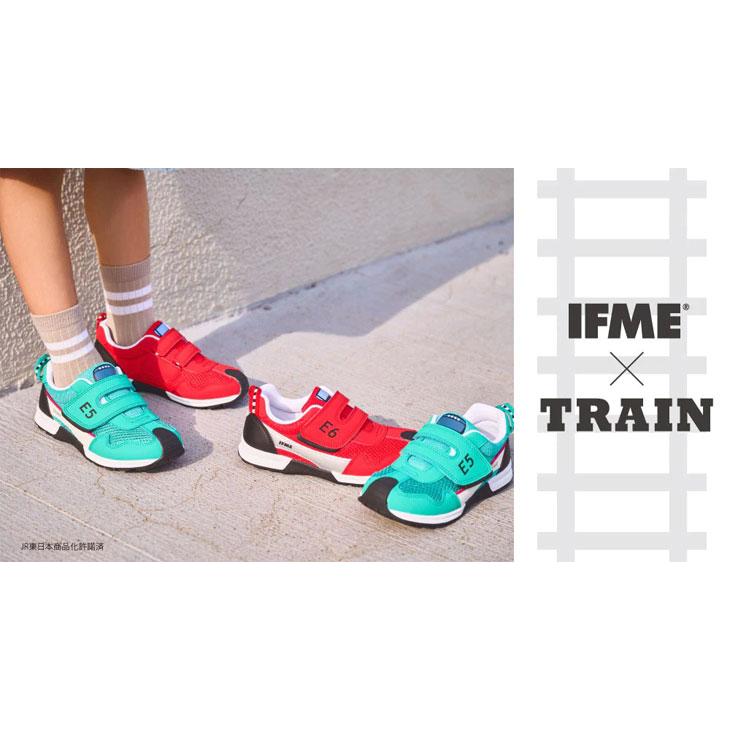 イフミー キッズ ジュニア シューズ IFME TRAIN スニーカー 3E相当 15-21cm 子供靴 新幹線 機関車 電車 鉄道 トレイン  子ども くつ 小学生 園児 /30-3419