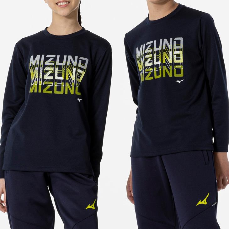 ミズノ 長袖 Tシャツ キッズ ジュニア mizuno 130-160cm 子供服 プリントT 吸汗速乾 抗菌防臭 防汚加工 子ども ロンT トレーニング 男の子 女の子 /32JAA941｜w-w-m｜09