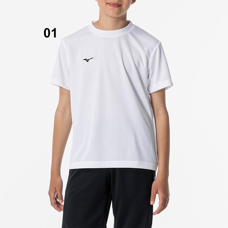 ミズノ キッズ ジュニア 半袖 Tシャツ mizuno ナビドライTシャツ 丸首 130-160cm 子供服 吸汗速乾 UVカット トレーニング スポーツウェア ウエア /32MA1490｜w-w-m｜02