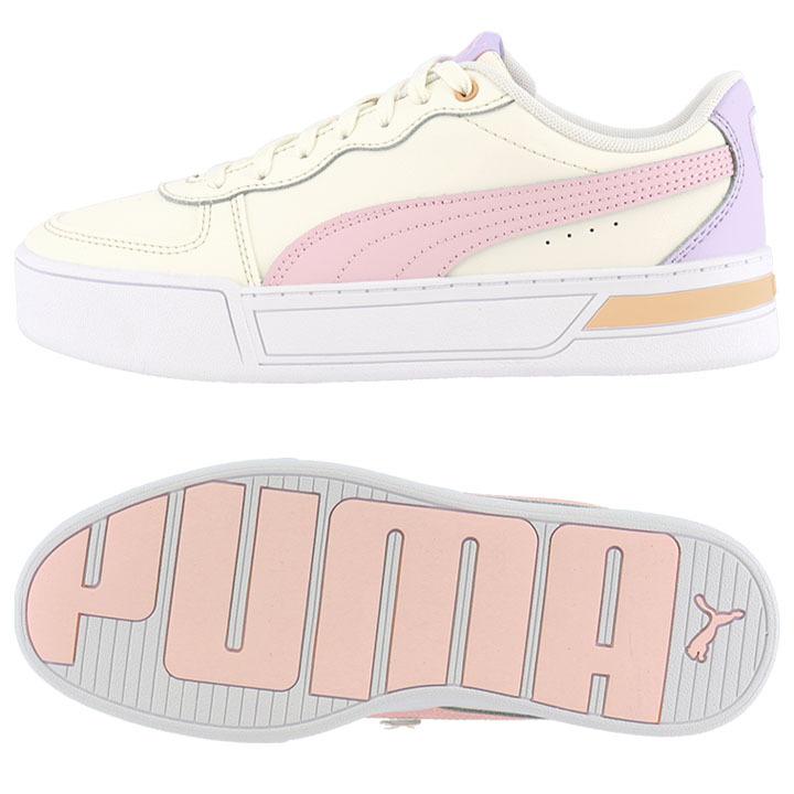 スニーカー 厚底 レディース コートスタイル シューズ Puma プーマ スカイ スポーティ カジュアル ローカット イエロー ピンク 女性 22 5 24 5cm 運動靴 World Wide Market 通販 Yahoo ショッピング