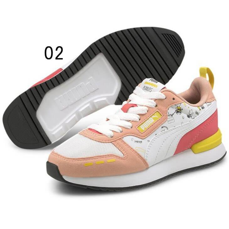 希少 大人気 ジュニア スニーカー スヌーピー キッズ シューズ 22 0 25 0cm 子供靴 プーマ Puma Peanuts プーマキャリーナ Jr ひも靴 コートスタイル キャラクター コラボ 女の子 男の子 運動靴 小学生 くつ 送料無料 21年秋冬新モデル プーマ Puma キッズ