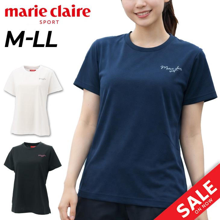 Marie Claire（マリ クレール） 半袖 ワンポイントロゴ Tシャツ