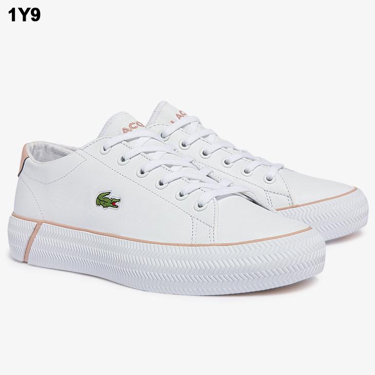 のん ラコステ 37 レディース LACOSTE ホワイト スニーカー LACOSTE（ラコステ） レディース レザー スニーカー LACOSTE GRIPSHOT