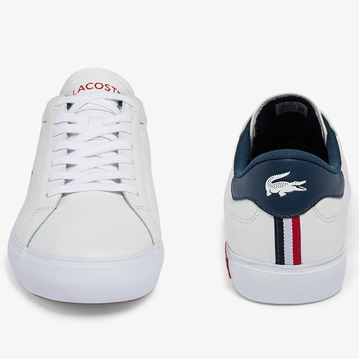 LACOSTE（ラコステ） メンズ レザー スニーカー LACOSTE POWERCOURT
