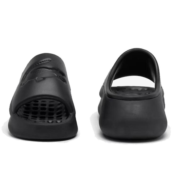 LACOSTE ブラック スライドサンダル LACOSTE ラコステ スライドサンダル メンズ SERVE SLIDE 3.0