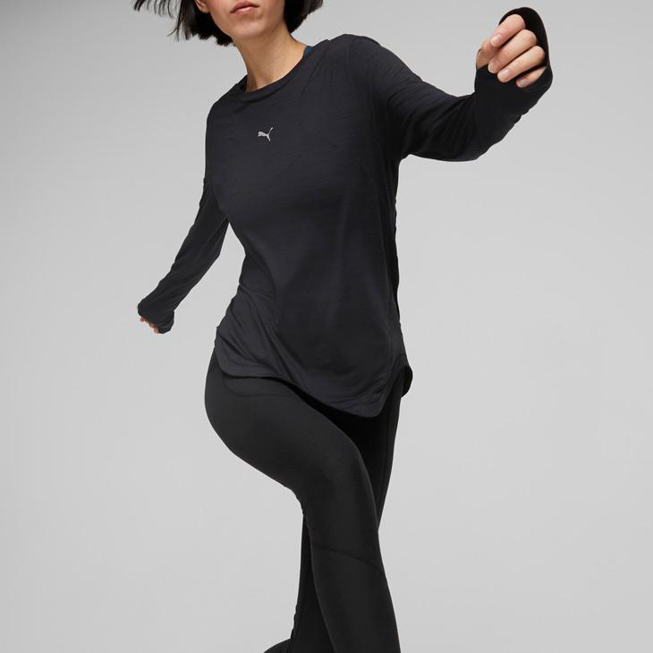 PUMA プーマ 長袖 Tシャツ レディース CLOUDSPUN トレーニング PUMA プーマ 長袖 Tシャツ レディース CLOUDSPUN トレーニング