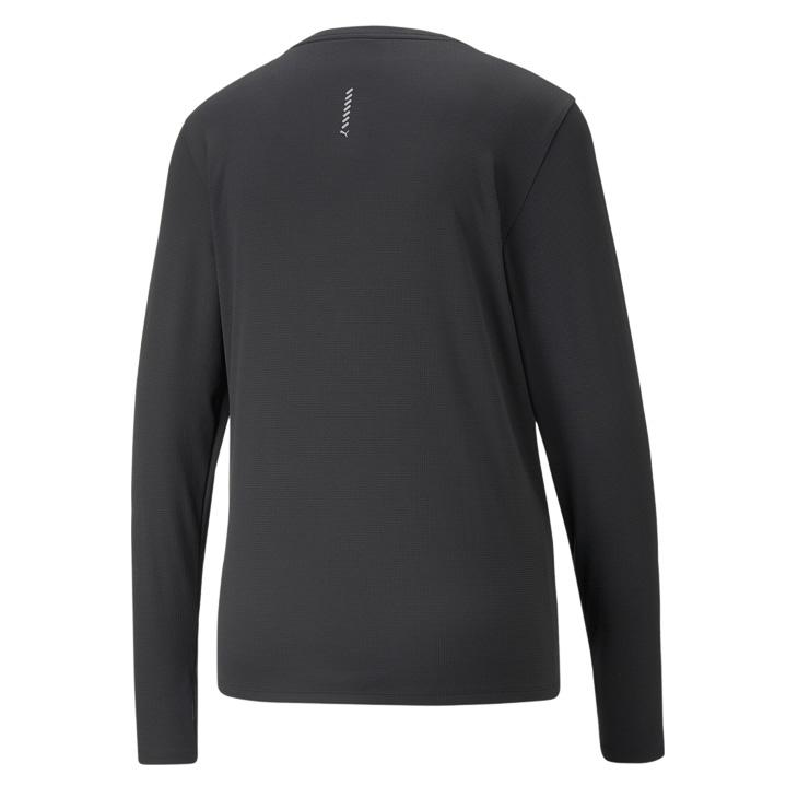 PUMA 長袖シャツ S 黒/グレー PUMA（プーマ） ランニングシャツ 長袖 Tシャツ レディース PUMAスリム