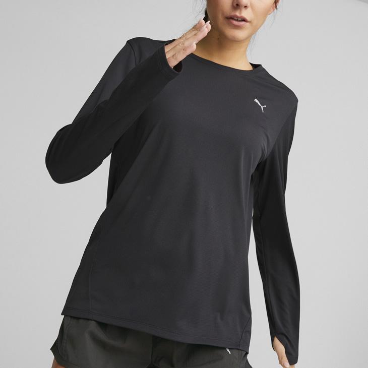PUMA（プーマ） ランニングシャツ 長袖 Tシャツ レディース PUMAスリム