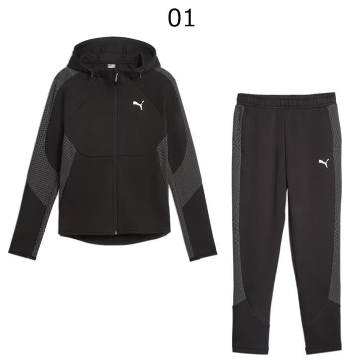 PUMA プーマ スウェット 上下 レディース EVOSTRIPE フーディ PUMA プーマ スウェット 上下 レディース EVOSTRIPE フーディ