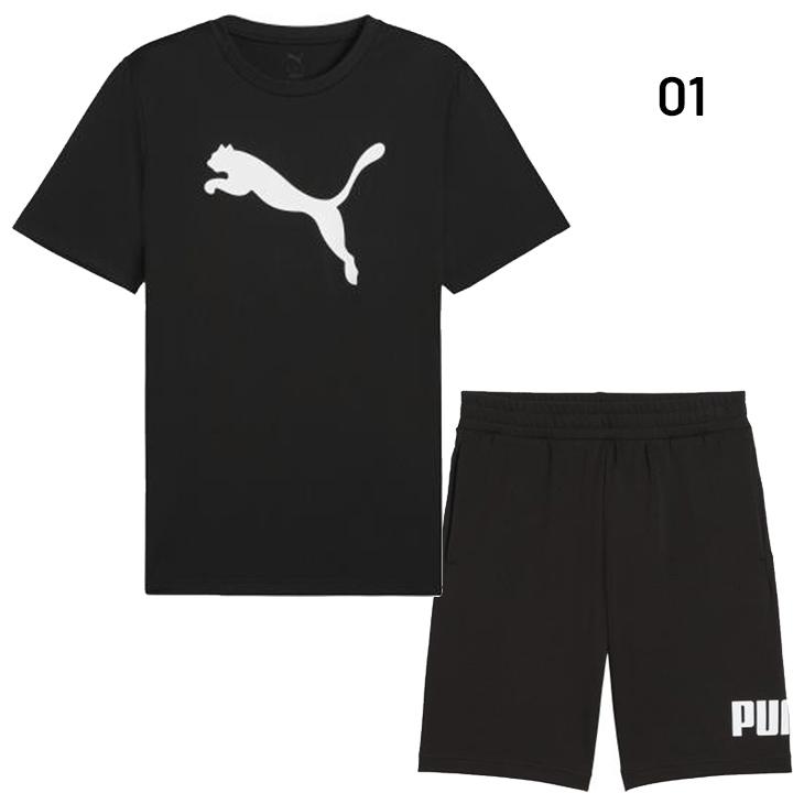 PUMA（プーマ） 半袖Tシャツ ハーフパンツ メンズ 上下 PUMA ESS