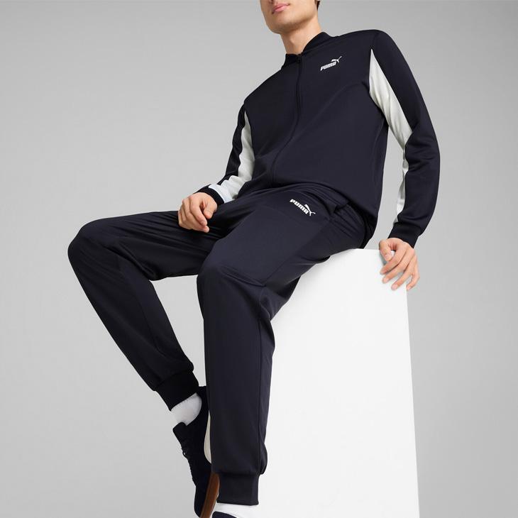 プーマ ジャージ 上下 メンズ PUMA ポリ ベースボールスーツ｜長袖ジップジャケット ロングパンツ セットアップ UVカット スポーツウェア 男性用 上下組 ジャージー トラックスーツ 運動 トレーニング メンズウエア 服 ブランド アパレル/687656 PUMA（プーマ） ジャージ 上下 メンズ ポリ ベースボールスーツ｜長袖