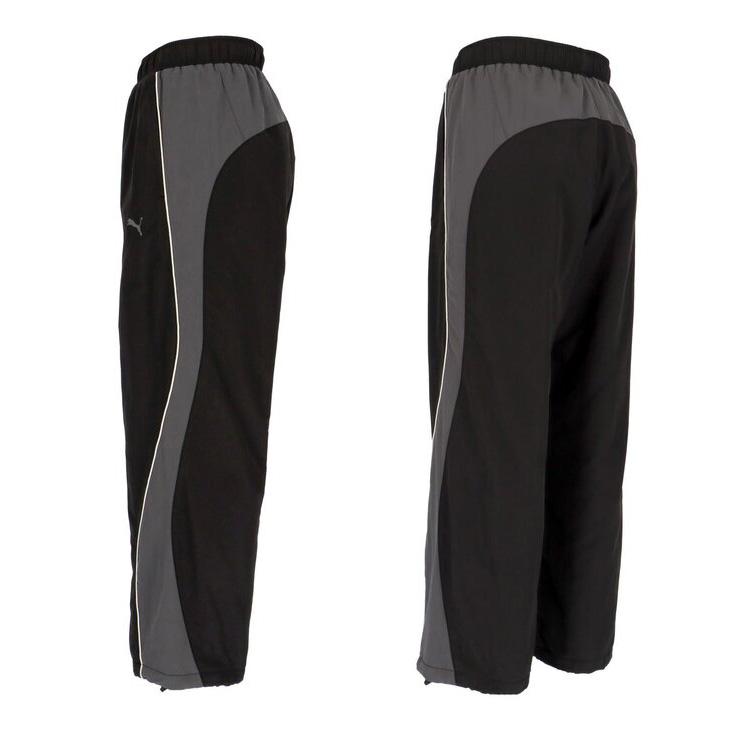 【新品タグ付き】プーマ CORE HERITAGE パンツ メンズ S 黒灰 PUMA（プーマ） ウーブンパンツ メンズ PUM CORE HERITAGE ラインド