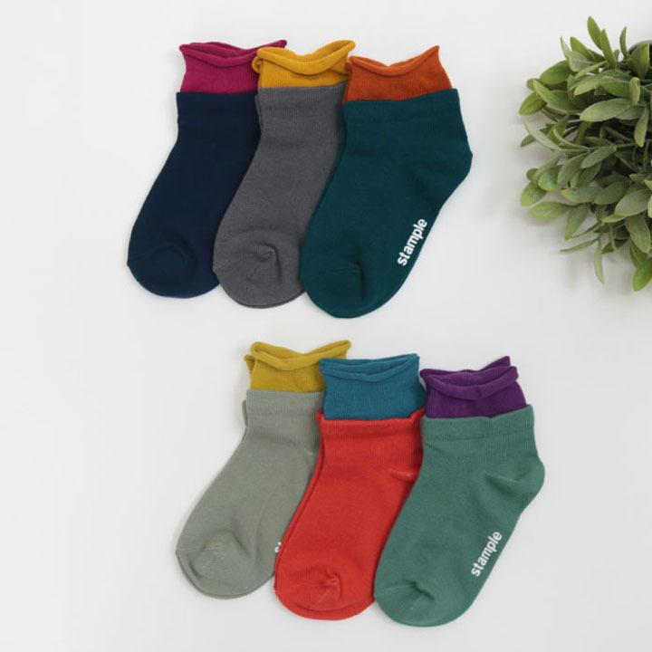 キッズ 靴下 3足セット ジュニア 男の子 女の子 13 25cm レディース スタンプル Stample レイヤード風ショートソックス 3足組 滑り止め付 くつした World Wide Market 通販 Yahoo ショッピング