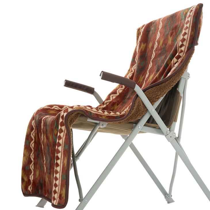 LOGOS（ロゴス） ボア＆フリース チェアカバー リバーシブル 椅子