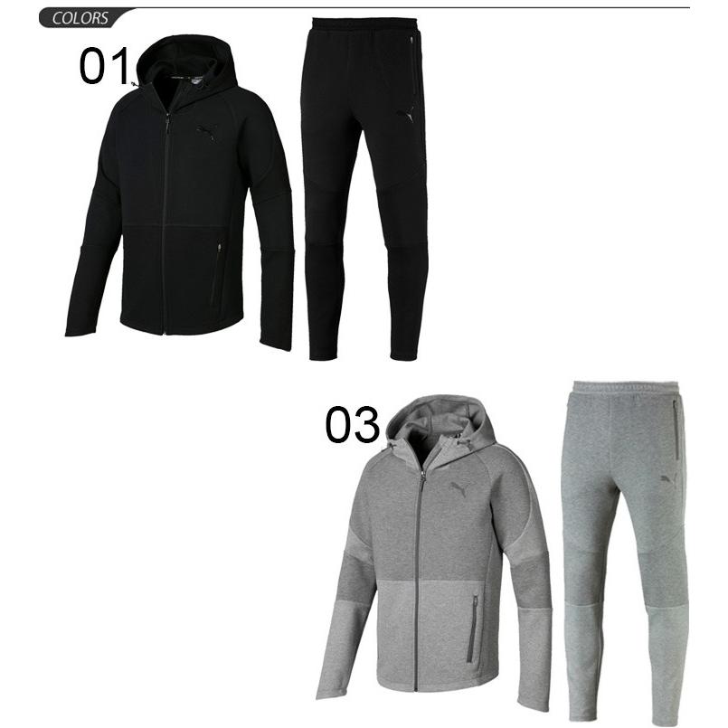 上下M】PUMA EVOSTRIPE プーマ フルジップフーディ パンツset