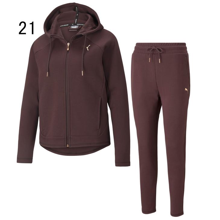 PUMA（プーマ） スウェット 上下セット レディース EVOSTRIPE