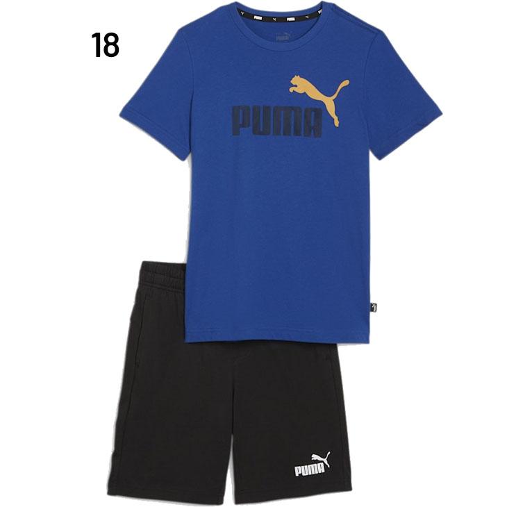 キッズ 半袖Tシャツ ショートパンツ 上下 PUMA プーマ 男の子 130-160cm 子供服 スポーツウェア セットアップ 2点セット 子ども トレーニング /849616【pu22pd】｜w-w-m｜02