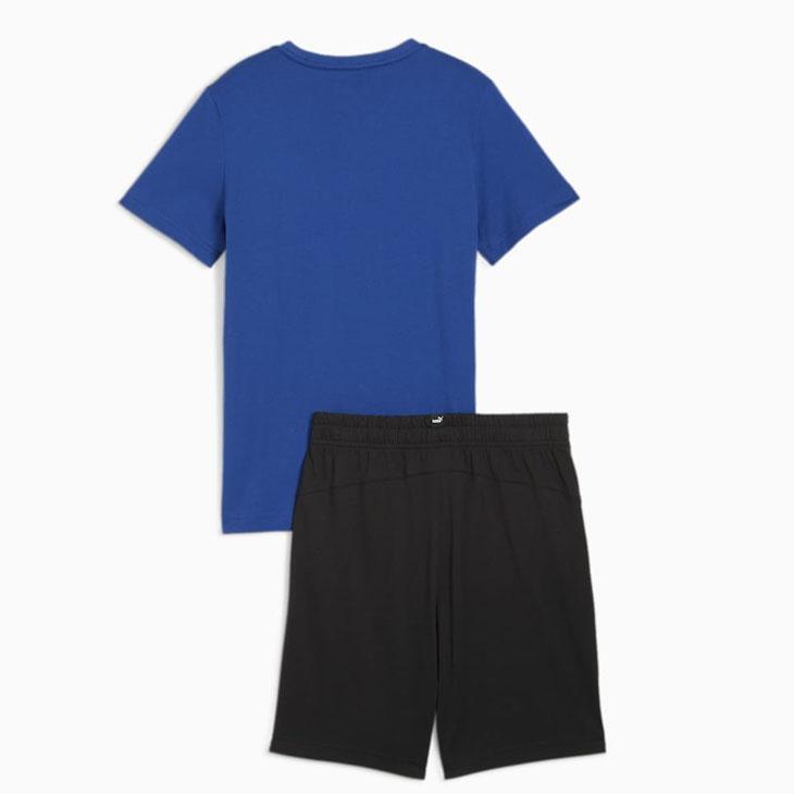 PUMA 半袖シャツとショートパンツセット M ダークブルー PUMA（プーマ） キッズ 半袖Tシャツ ショートパンツ 上下 男の子 130