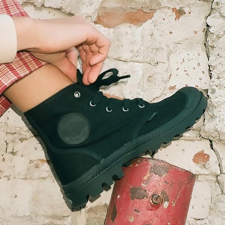 パラディウム レディース スニーカー PALLADIUM PAMPA HI ハイカット 定番 ブラック 黒 女性 おしゃれ カジュアルシューズ くつ/92352｜w-w-m｜07