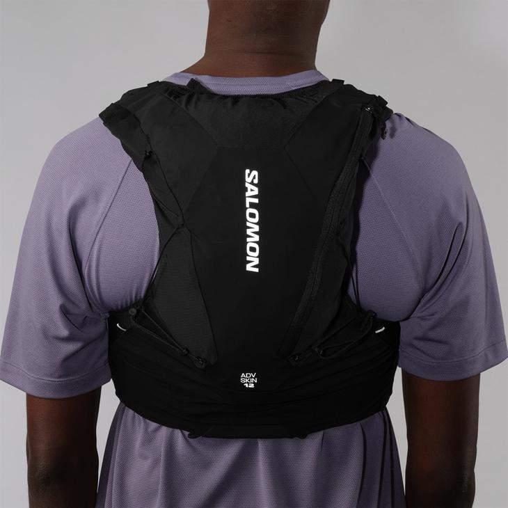 SALOMON サロモン ランニングベスト フラスク付 ADV SKIN 12