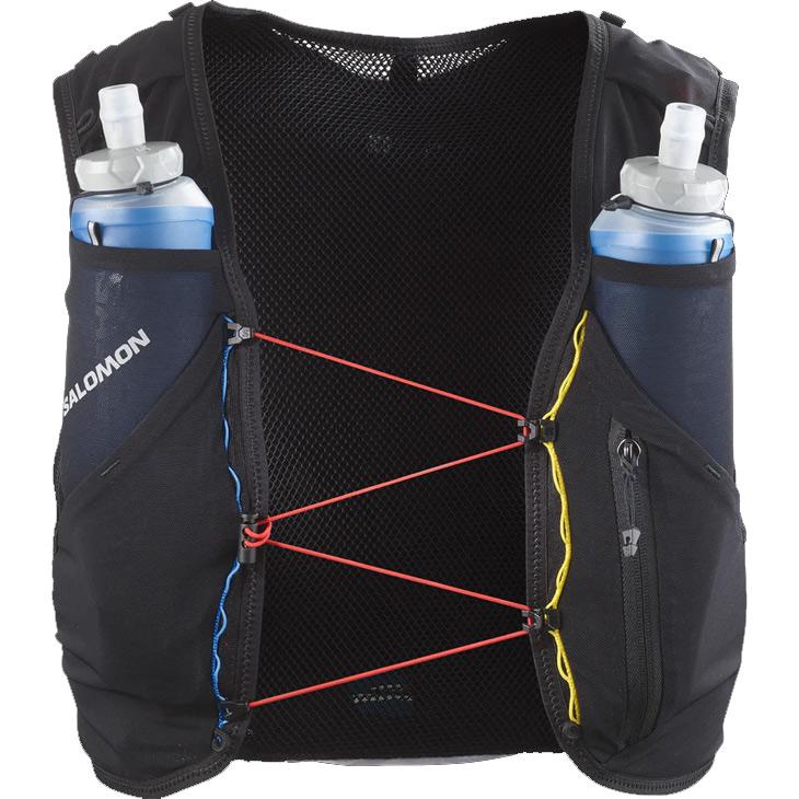サロモン ランニングベスト フラスク付 SALOMON ADV SKIN 5 RACE FLAG メンズ レディース ハイドレーションベスト トレイルランニング /ADVSKIN5-RACEFLAG