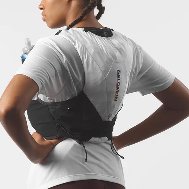 サロモン ランニングベスト フラスク付 SALOMON ADV SKIN 5 RACE FLAG メンズ レディース ハイドレーションベスト トレイルランニング /ADVSKIN5-RACEFLAG