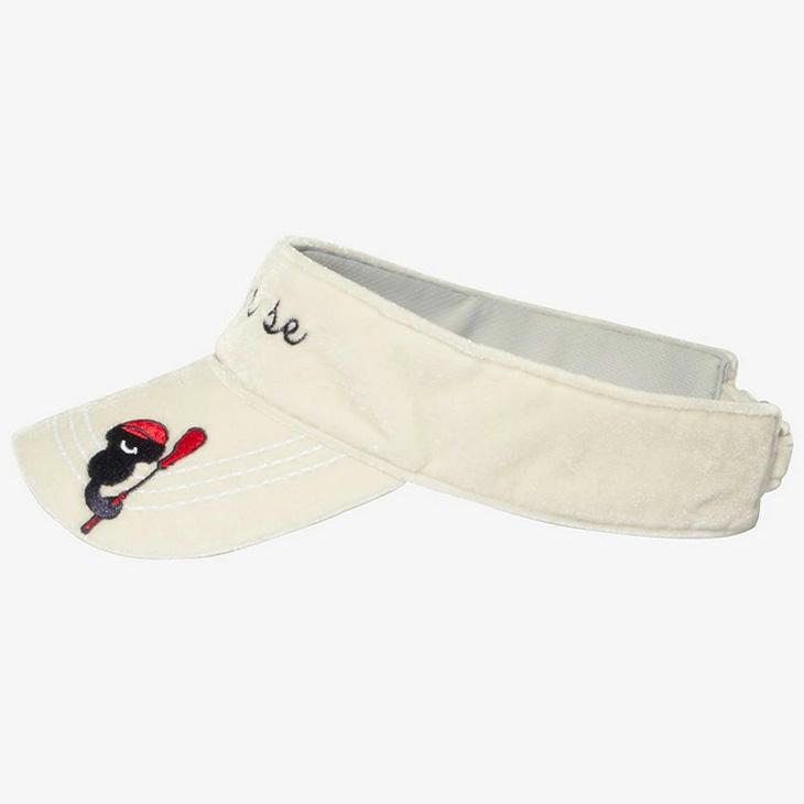 and per se（アンパスィ） サンバイザー レディース 帽子 シュシュ付き