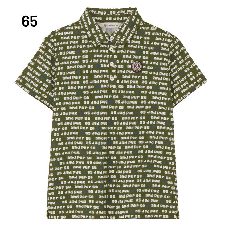 アンパスィ 半袖シャツ 衿つき レディース ゴルフウェア and per se