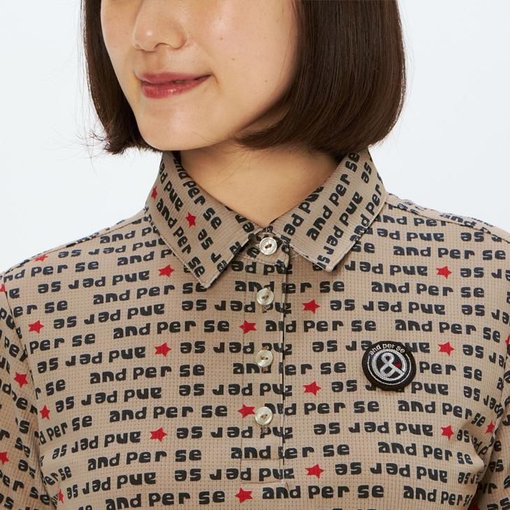 アンパスィ 半袖シャツ 衿つき レディース ゴルフウェア and per se