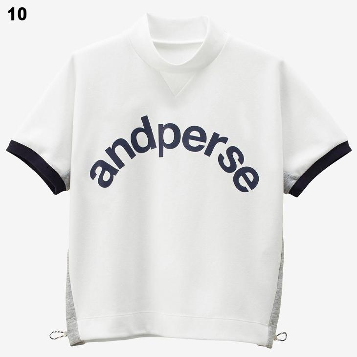 L.B.J　and per se ネイビー 文字プリント　ゴルフシャツ L.B.J様専用 and per se ネイビー 文字プリント ゴルフシャツ