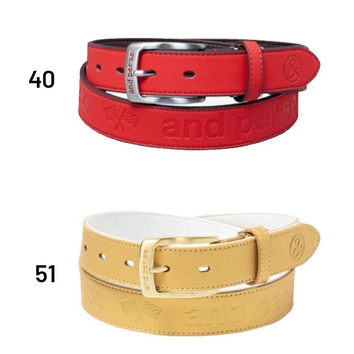 and per se（アンパスィ） ロゴベルト レディース ゴルフ用ベルト 全長